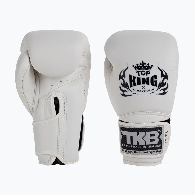 Top King Muay Thai Super Star Boxkesztyű fehér TKBGSV-WH 3