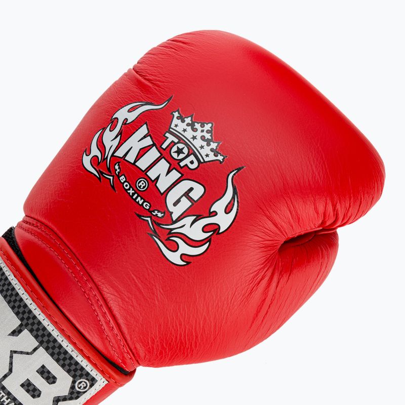 Top King Muay Thai Super kék boxkesztyűk 5