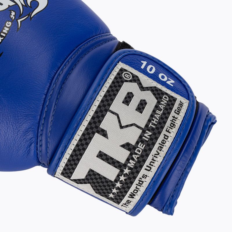 Top King Muay Thai Super kék boxkesztyűk 6