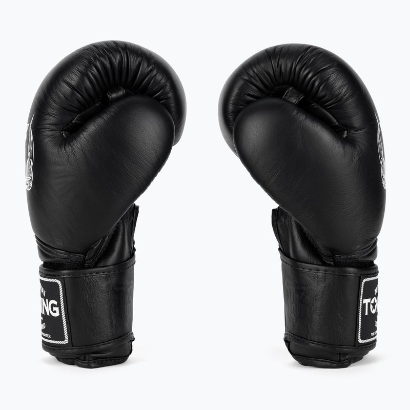 Top King Muay Thai Super Air bokszkesztyűk fekete 4