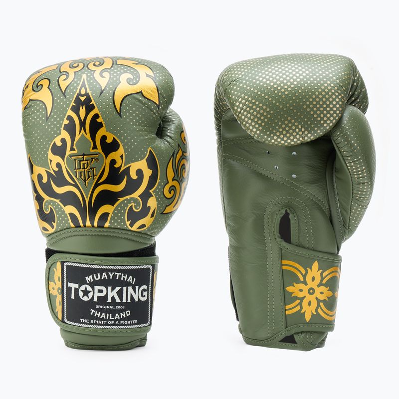Top King Boxing Kanok khaki bokszkesztyűk