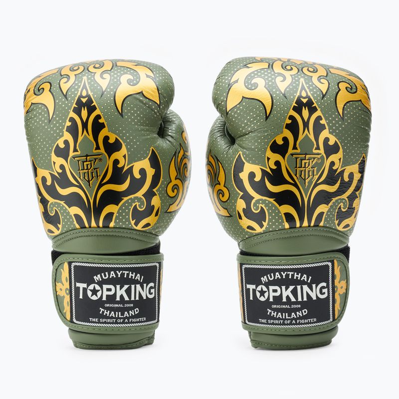 Top King Boxing Kanok khaki bokszkesztyűk 2