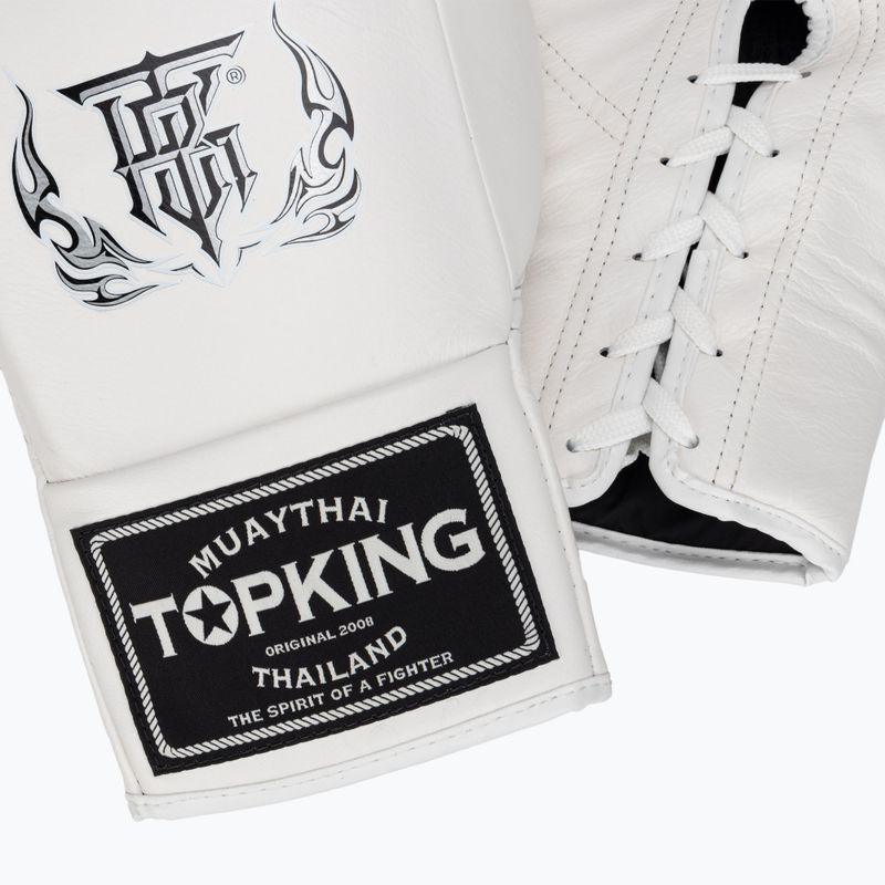Top King Boxing kesztyű Competition fehér 4