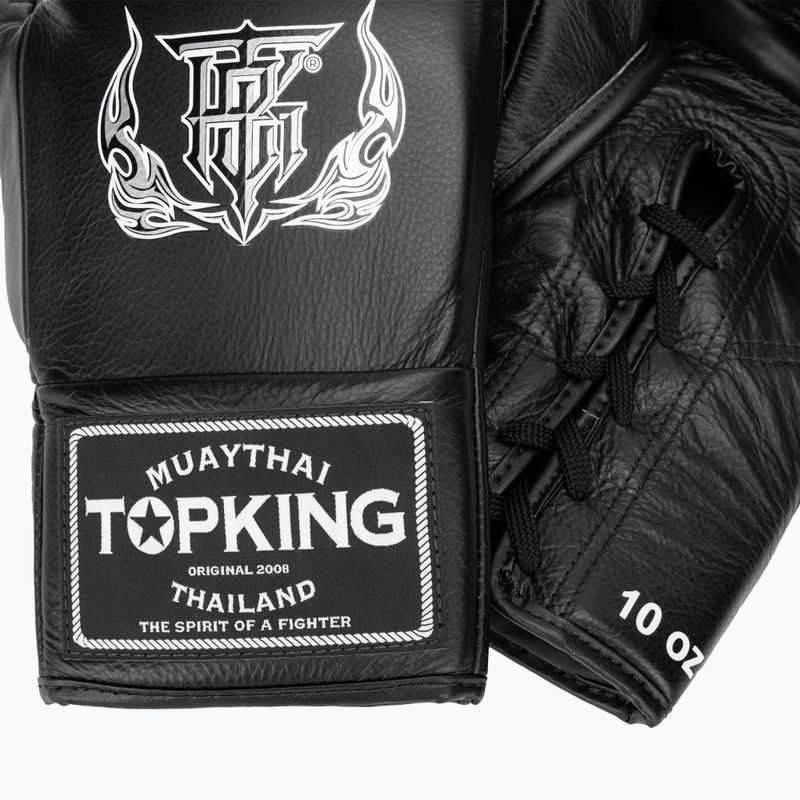 Top King Boxing verseny kesztyű fekete 4