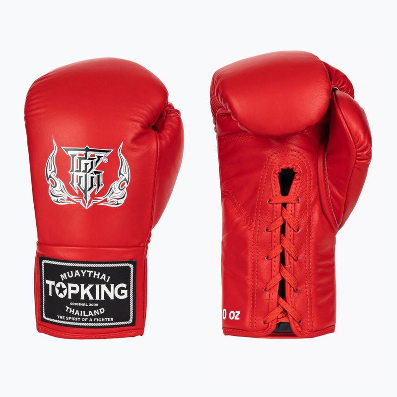 Top King Boxing kesztyű verseny piros