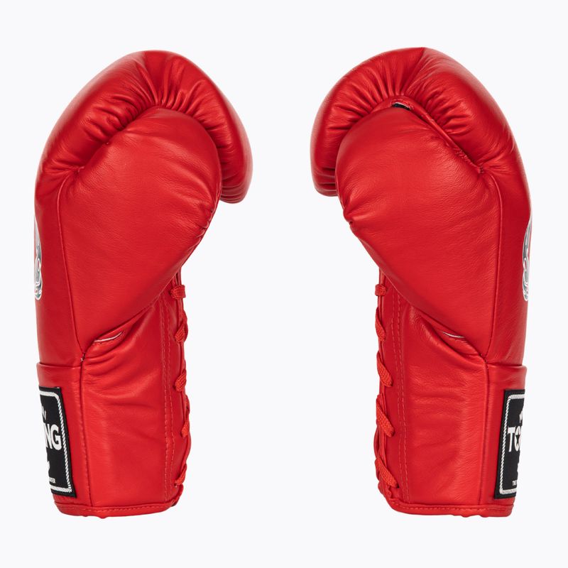 Top King Boxing kesztyű verseny piros 3