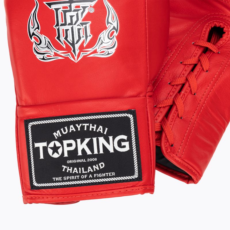 Top King Boxing kesztyű verseny piros 4