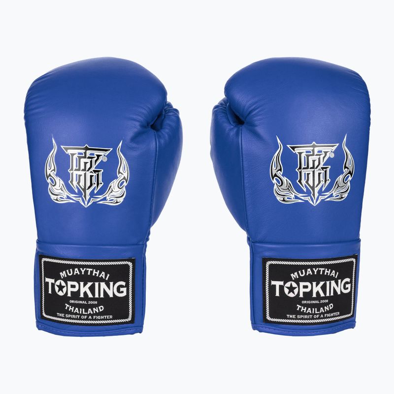Top King Boxing kesztyű verseny kék