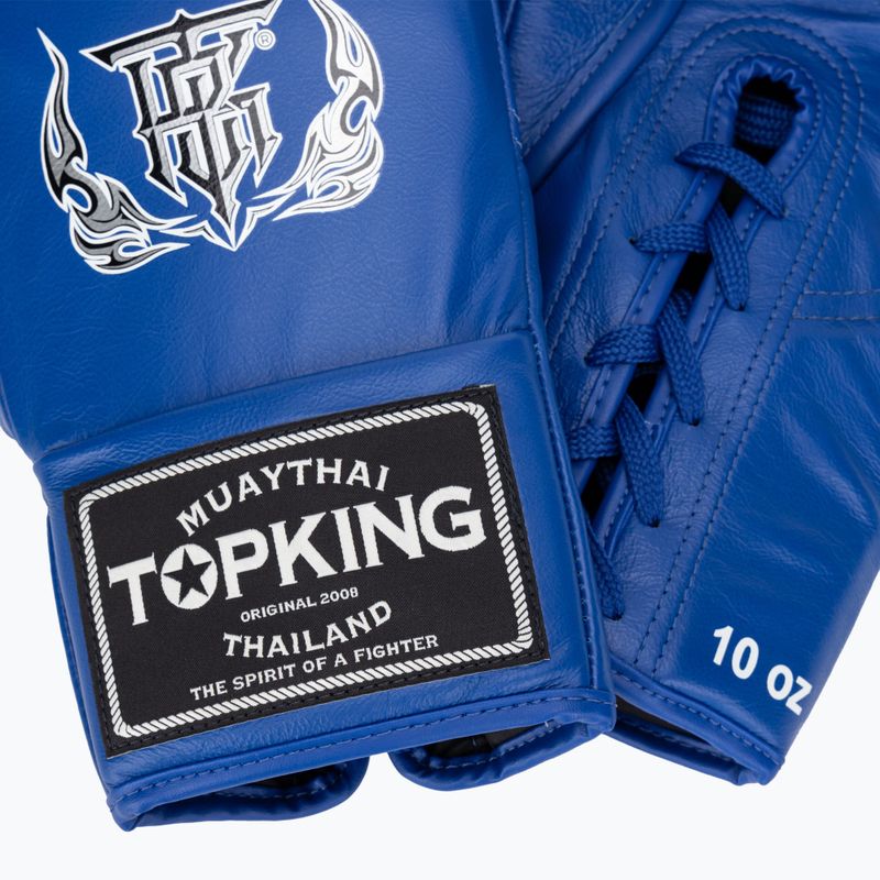 Top King Boxing kesztyű verseny kék 4