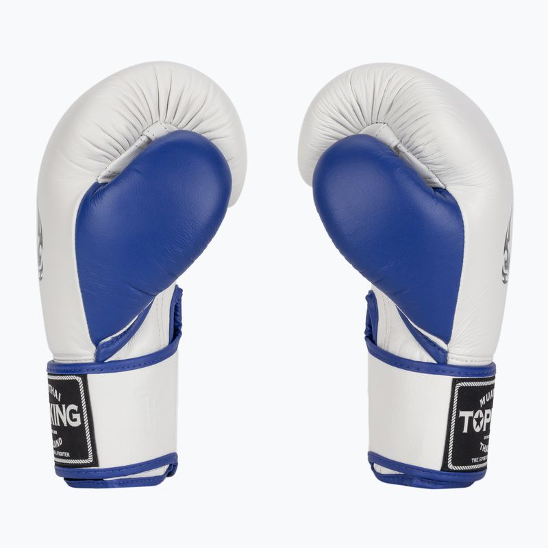 Top King Boxing Reborn fehér/kék bokszkesztyű 3