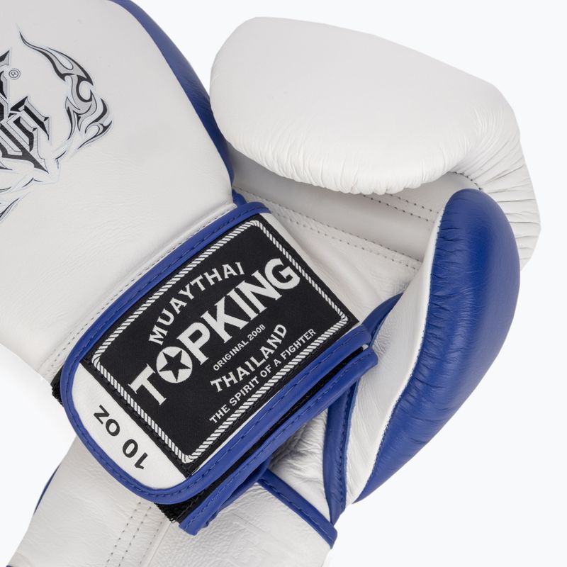 Top King Boxing Reborn fehér/kék bokszkesztyű 4