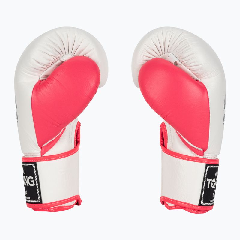 Top King Boxing Reborn fehér/rózsaszín bokszkesztyűk 3