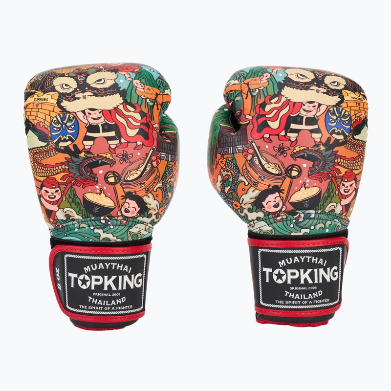 Top King Boxing Kultúra fekete boxkesztyűk 2