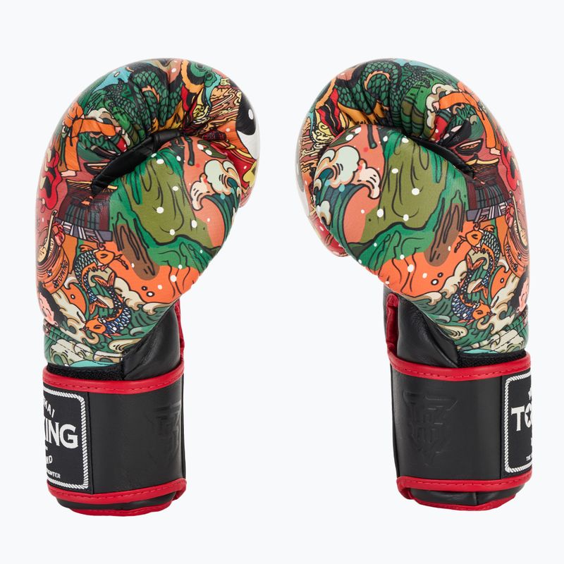 Top King Boxing Kultúra fekete boxkesztyűk 4