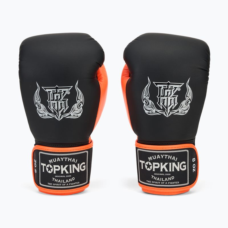 Boxkesztyű Top King Reborn Boxing Semi Leather white/orange