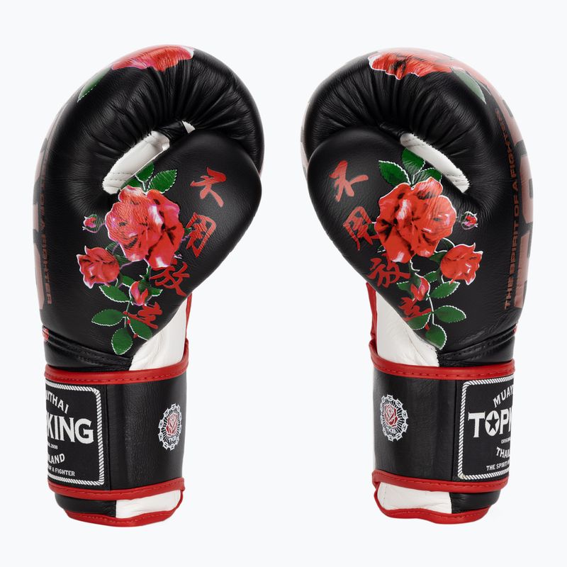 Top King Boxing kesztyű Rose fehér/fekete 3