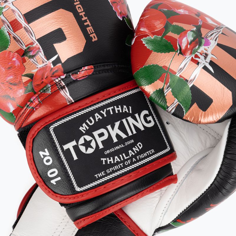 Top King Boxing kesztyű Rose fehér/fekete 4