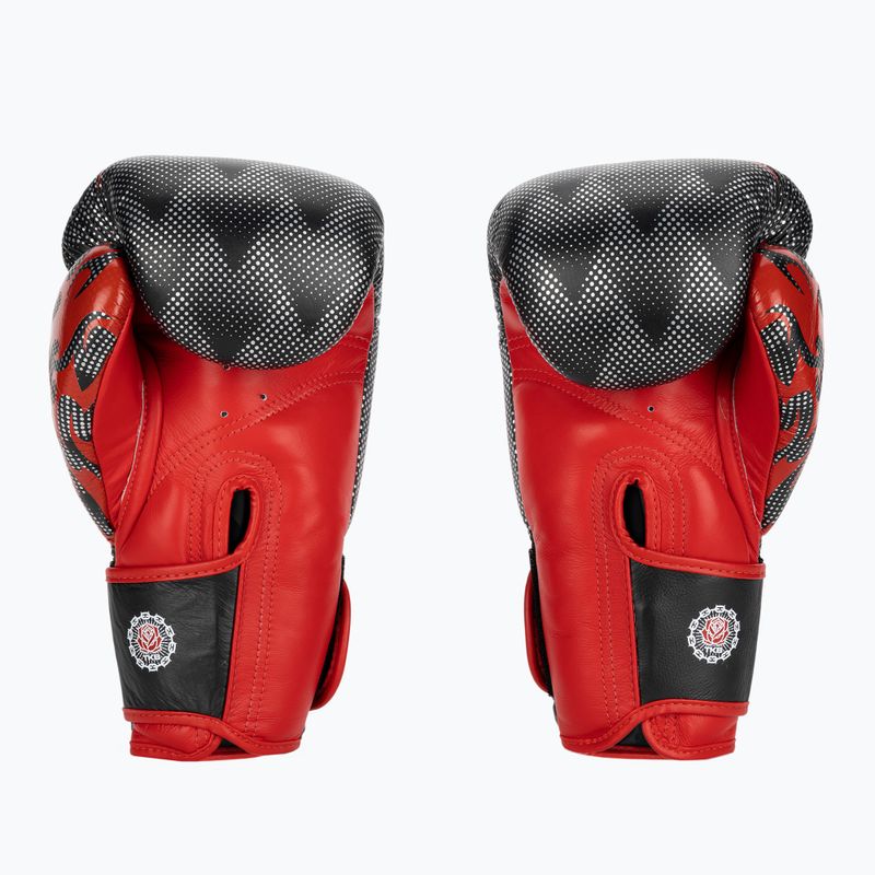 Top King Boxing Dragon piros/fekete bokszkesztyűk 2