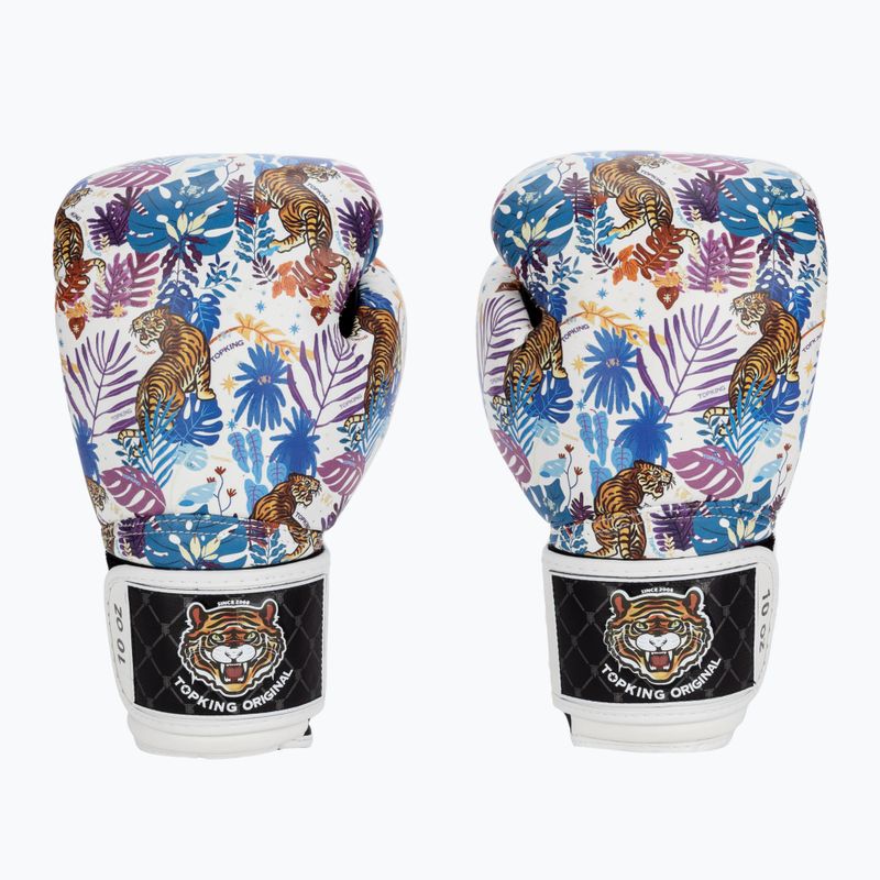Top King Boxing Wild Tiger fekete/fehér bokszkesztyűk