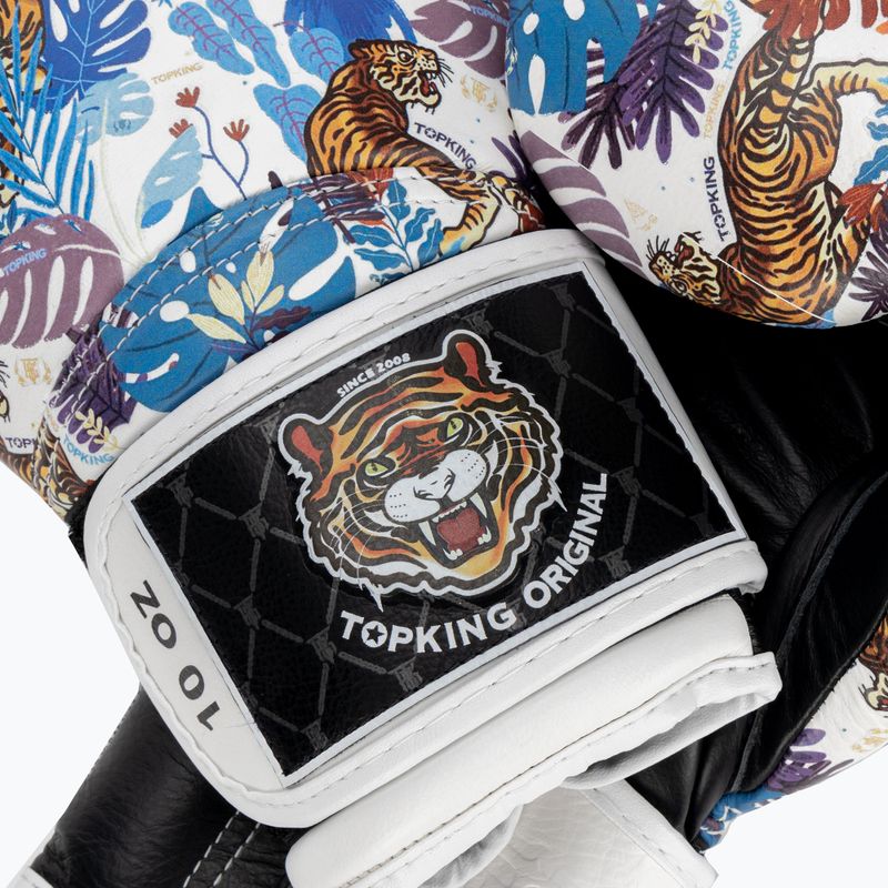 Top King Boxing Wild Tiger fekete/fehér bokszkesztyűk 4