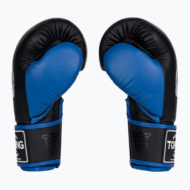 Top King Reborn Bokszkesztyűk Semi Leather fekete/kék 4
