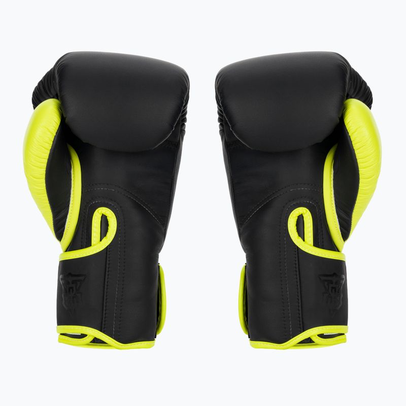 Top King Reborn Bokszkesztyűk Semi Leather fekete/sárga 2