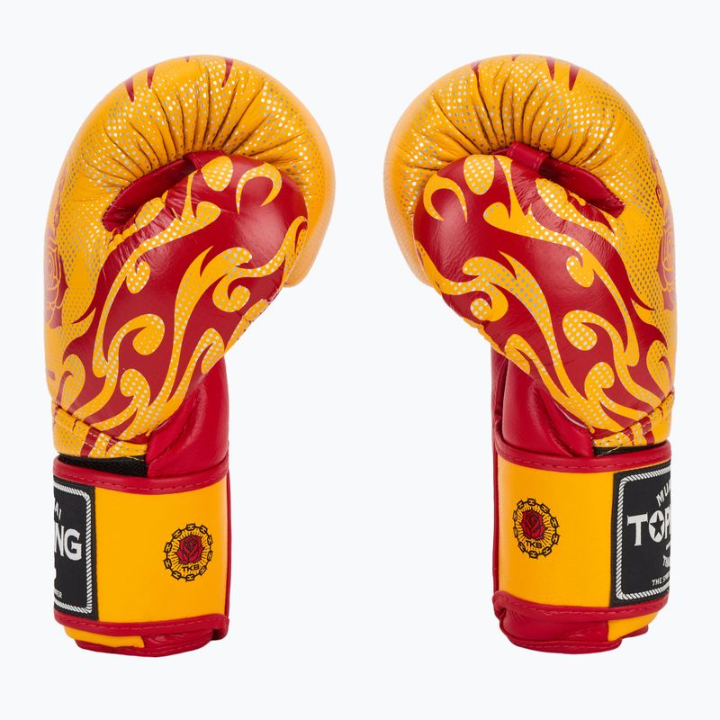 Top King Boxing kesztyű Dragon sárga 4