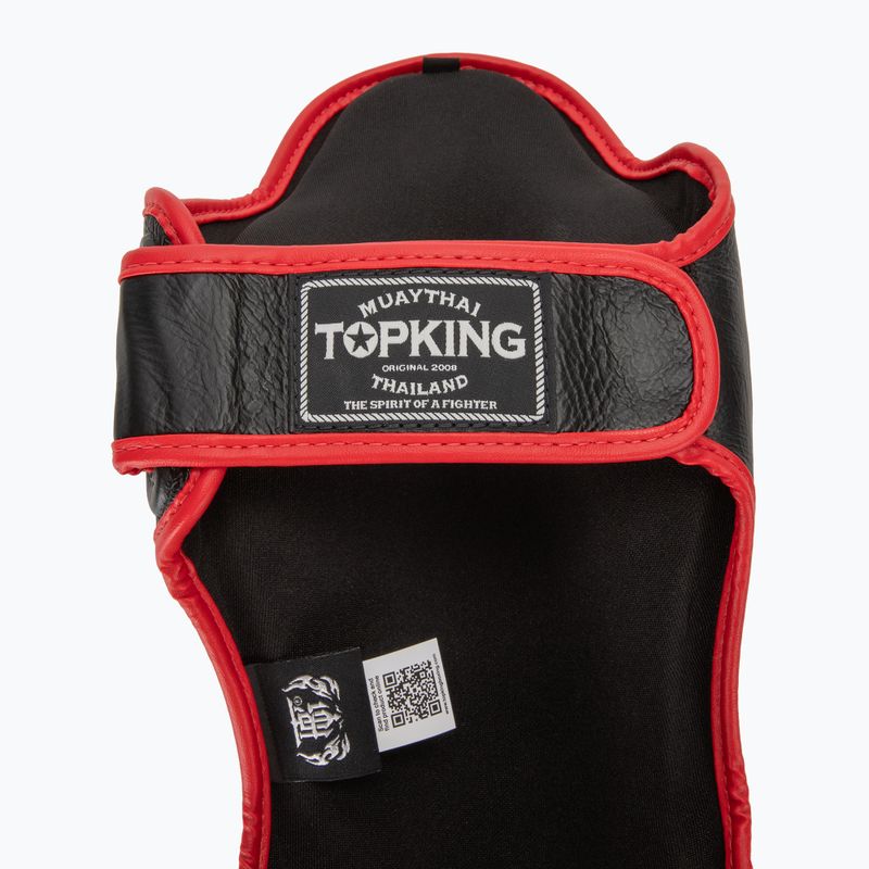 Sípcsont- és lábfejvédők Top King Sípcsontvédő Blend fekete/piros 6