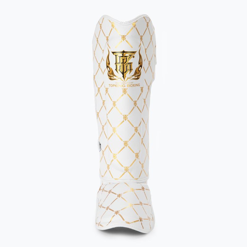 Top King Chain Semi Leather fehér/arany sípcsont- és lábfejvédők 3