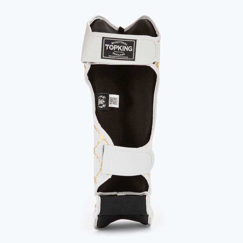 Top King Chain Semi Leather fehér/arany sípcsont- és lábfejvédők 4