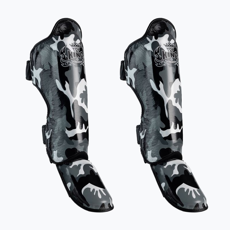 Top King Empower Camouflage szürke sípcsont- és lábfejvédő TKSGEM-03-GY-L