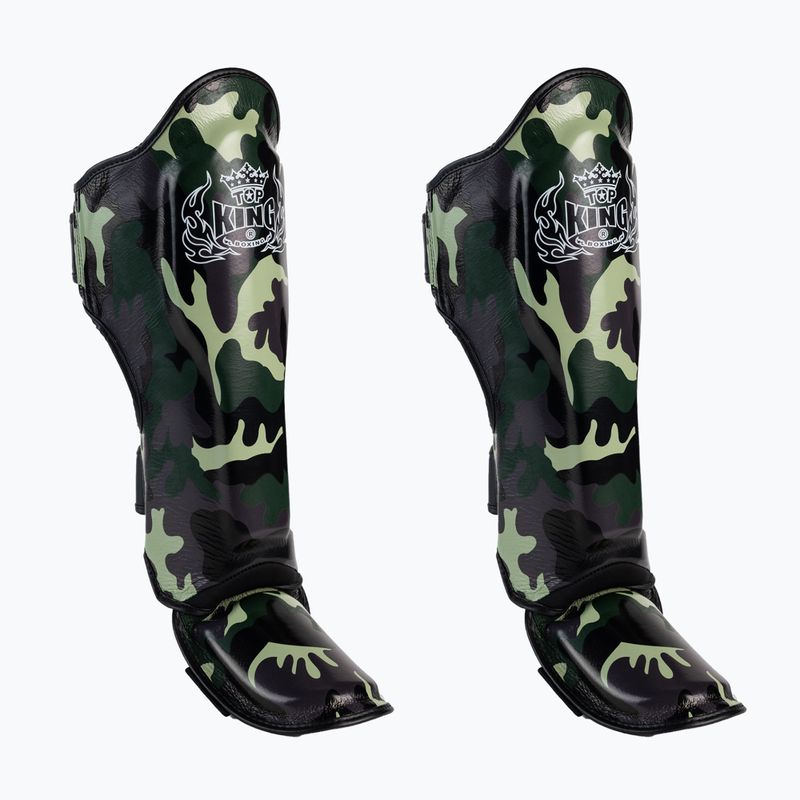 Top King Empower Camouflage zöld sípcsont- és lábfejvédő TKSGEM-03-GN-L