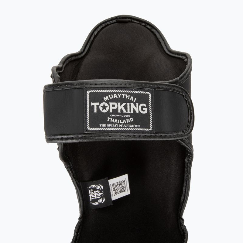 Top King Pro Semi Leather fekete sípcsont- és lábfejvédők 6