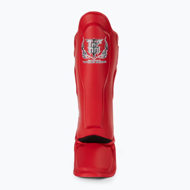 Top King Pro Semi Leather piros sípcsont- és lábfejvédők 3