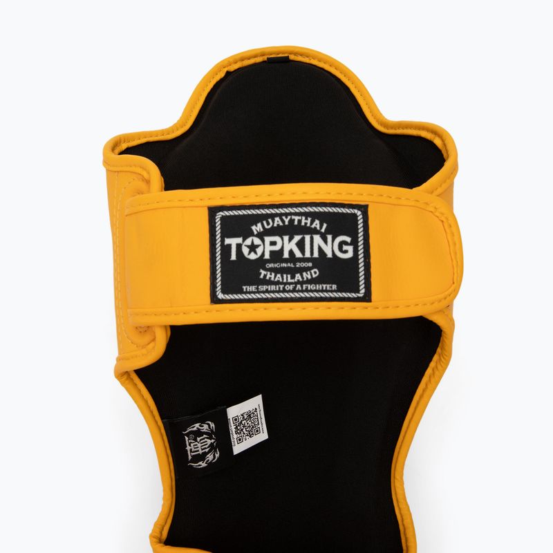 Top King Pro Semi Leather sárga sípcsont- és lábfejvédők 4