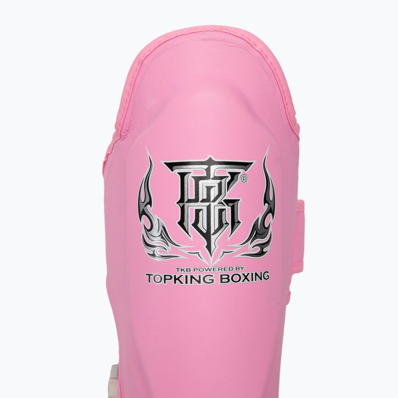 Top King Pro Semi Leather rózsaszín sípcsont- és lábfejvédők 3