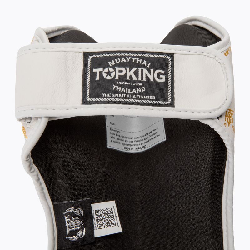 Top King Chain fehér/arany sípcsont- és lábfejvédők 6