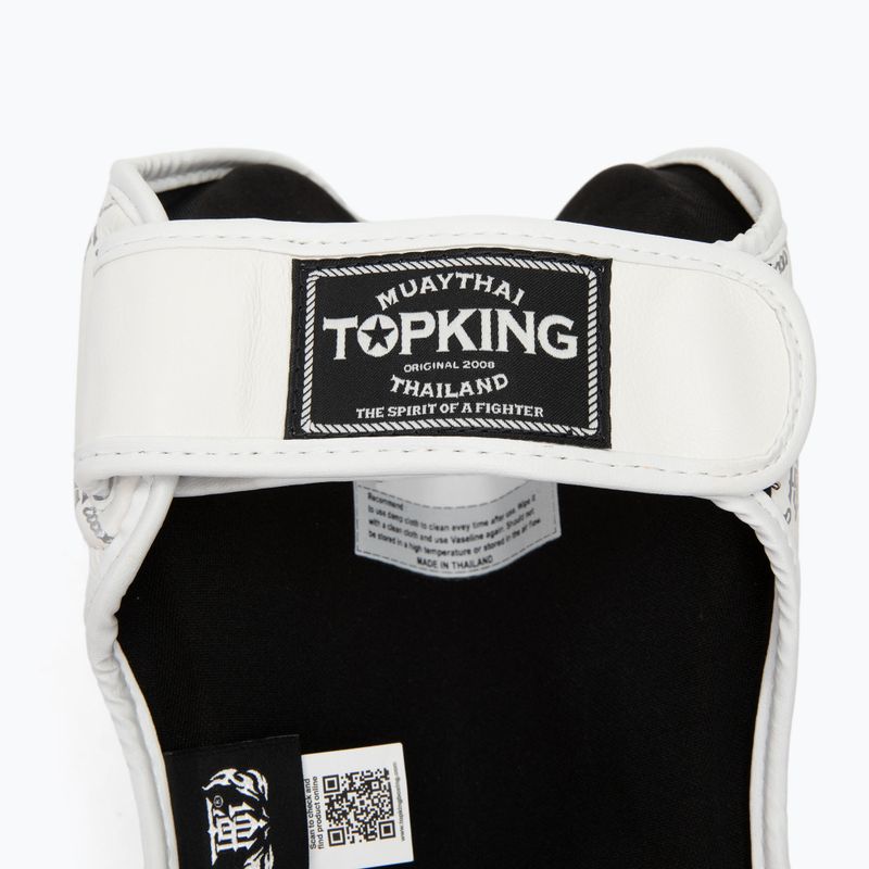 Top King Chain fehér/ezüst sípcsont- és lábfejvédők 4
