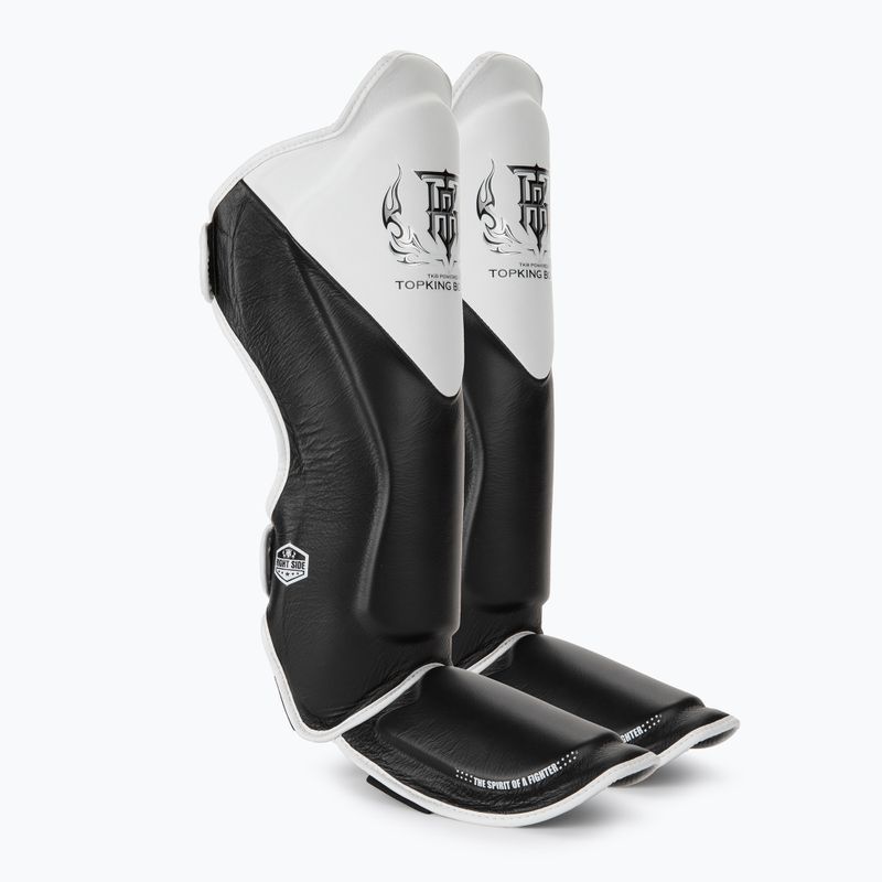 Top King Shin Guards sípcsont- és lábfejvédők Blend fekete/fehér
