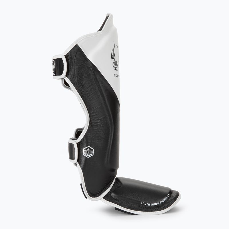 Top King Shin Guards sípcsont- és lábfejvédők Blend fekete/fehér 2