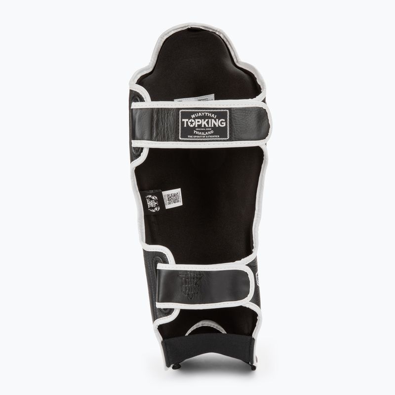 Top King Shin Guards sípcsont- és lábfejvédők Blend fekete/fehér 4
