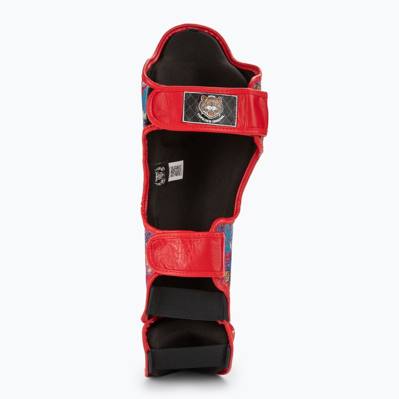 Top King Wild Tiger sípcsont- és lábfejvédő vörös 4