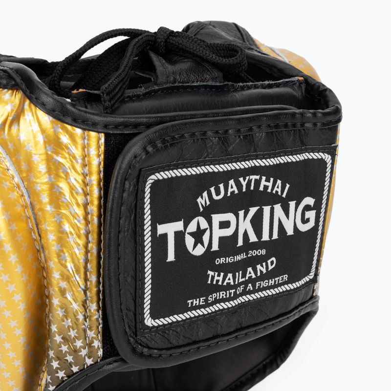 boksz fejvédő Top King Super Star gold 5