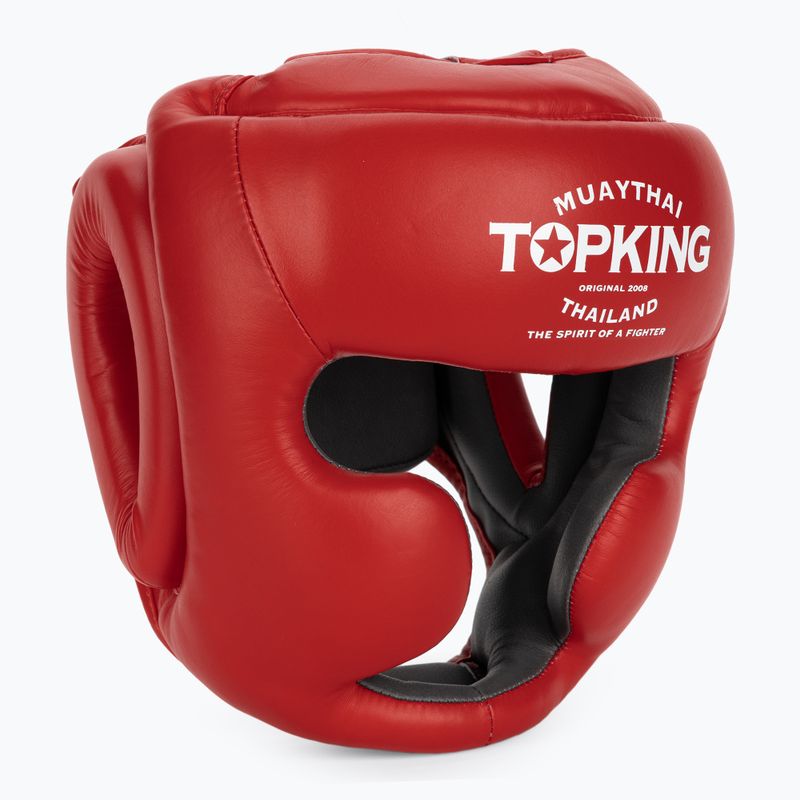 Bokszsisak Top King Full Coverage piros