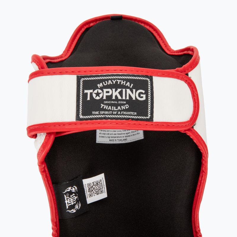 Top King sípcsont- és lábfejvédők Blend fehér/piros 6