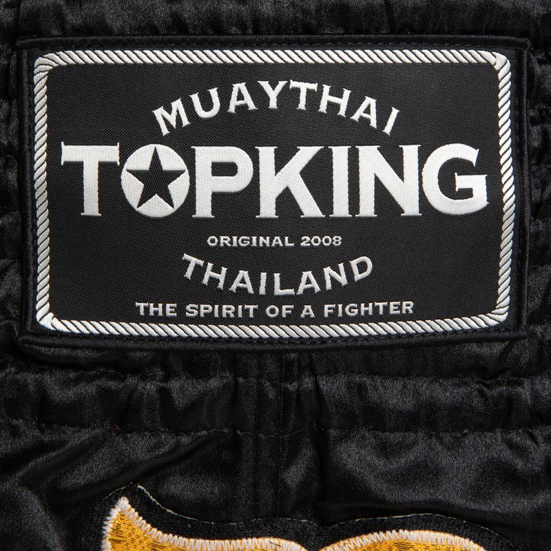 Top King Thai Boxing edző rövidnadrág fekete/arany 3