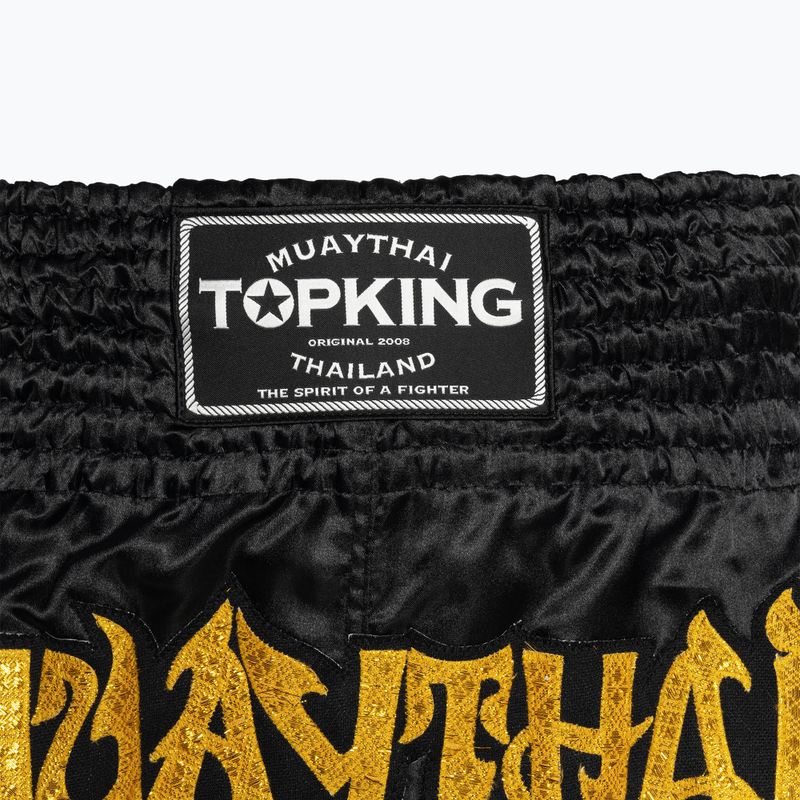 Top King Kickboxing edző rövidnadrág fekete/arany 3