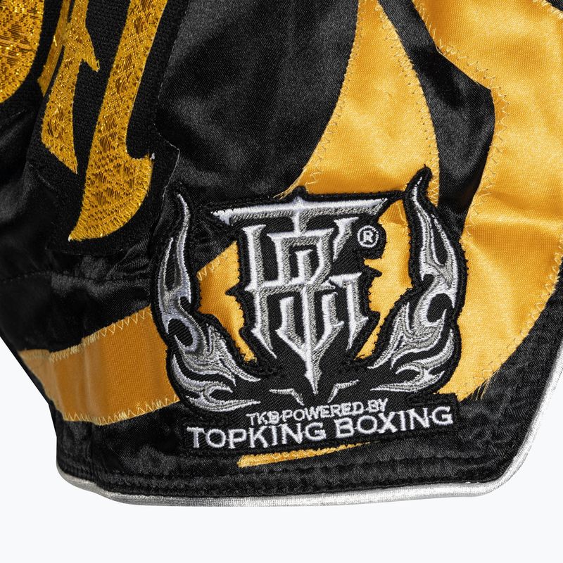 Top King Kickboxing edző rövidnadrág fekete/arany 4
