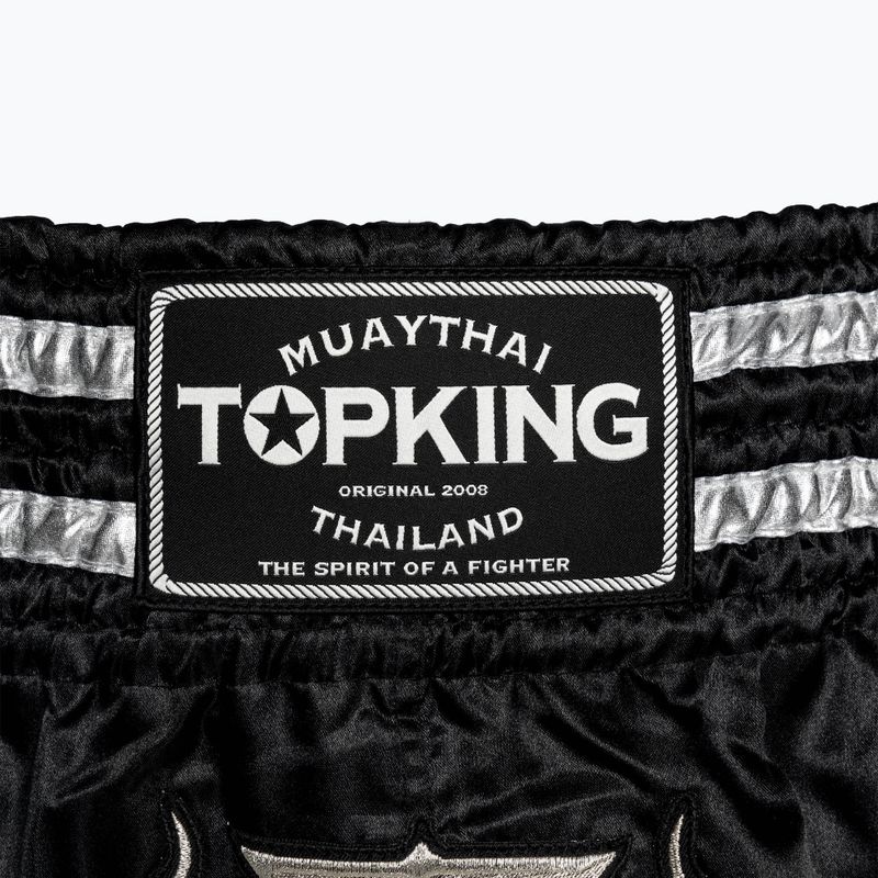 Top King Kickboxing edző rövidnadrág fekete/ezüst 3