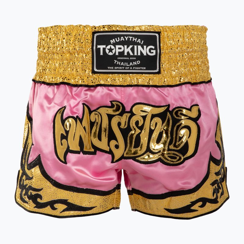 Top King Thai Boxing edzőnadrág rózsaszín/arany